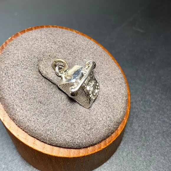 VTG Solid Sterling Silver 925 Fine Rotary Telephone Traditional Dangle Charm - Picture 3 of 11